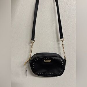 BEBE Black Studded Crossbody Bag
